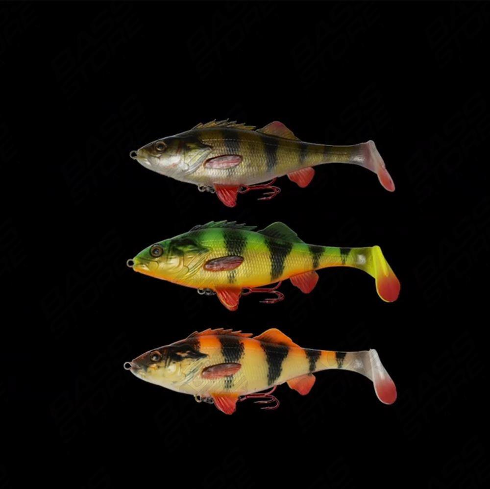 Shad Spinning Savage Gear Cannibal Shad Kit - Confezione Da 6 Di Efficaci Shad In Più Colori Con Teste Jig - Ideale Per I Pescatori Che Mirano Al Pesce Persico E Al - Foto 12